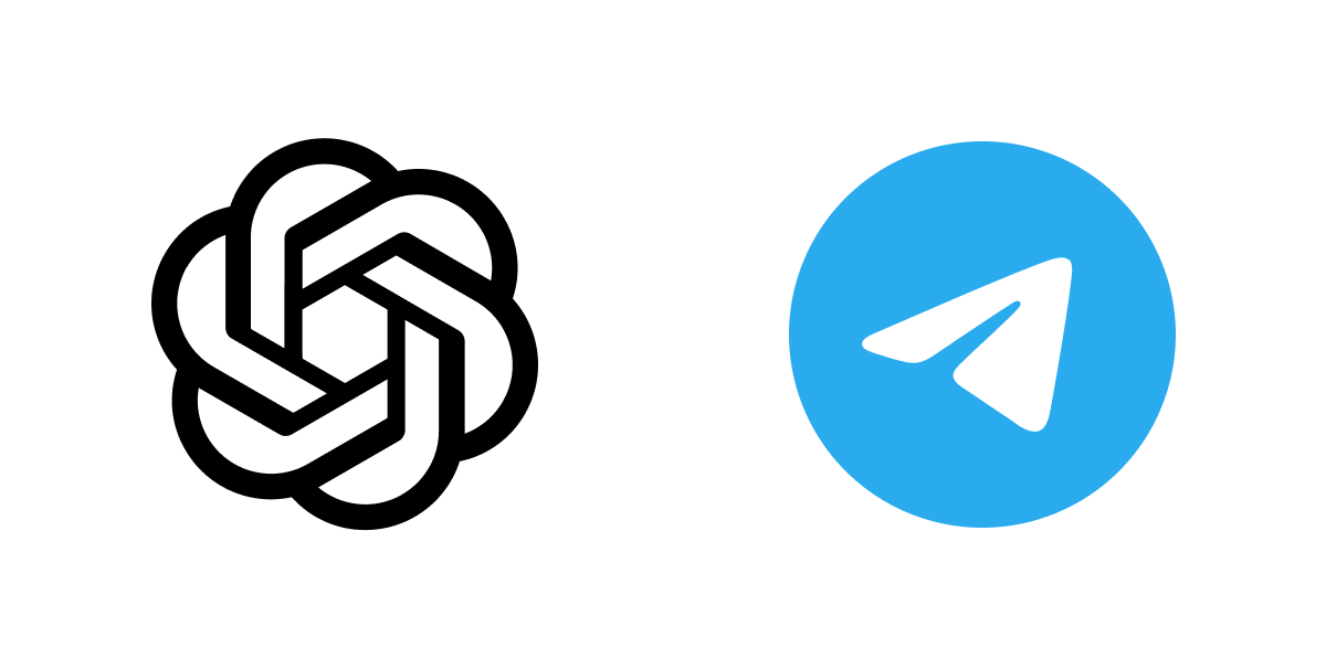 OpenAI and Telegram logo